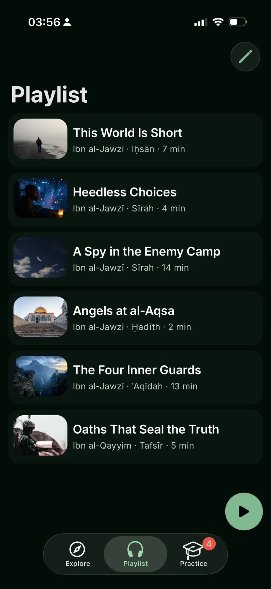 A playlist of classical texts you can listen to with narrated audio
